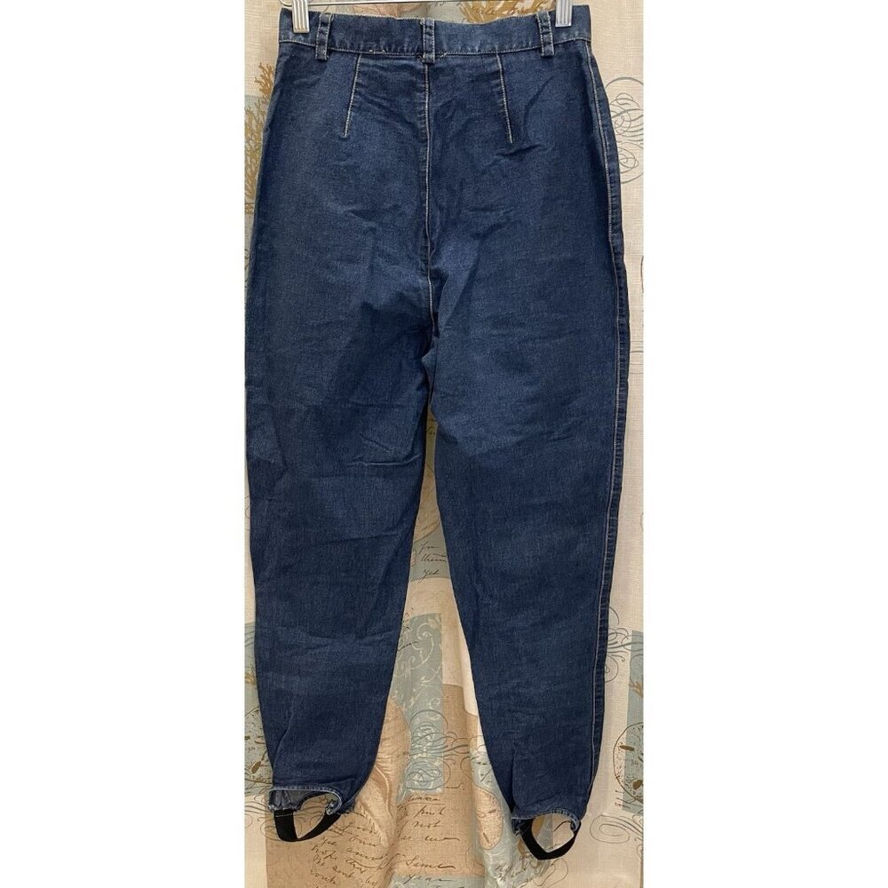 Vtg Liz Claiborne Liz Wear Stirrup‎ Jeans Denim Jodhpurs 10 USA Union Made 80's - Picture 5 of 13